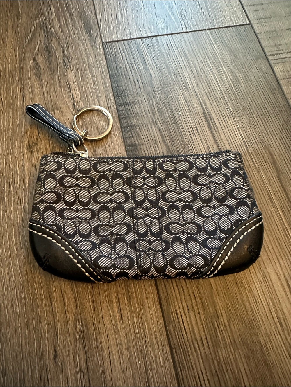 Vintage Coach Signature Mini C Soho Mini Coin Case Keychain